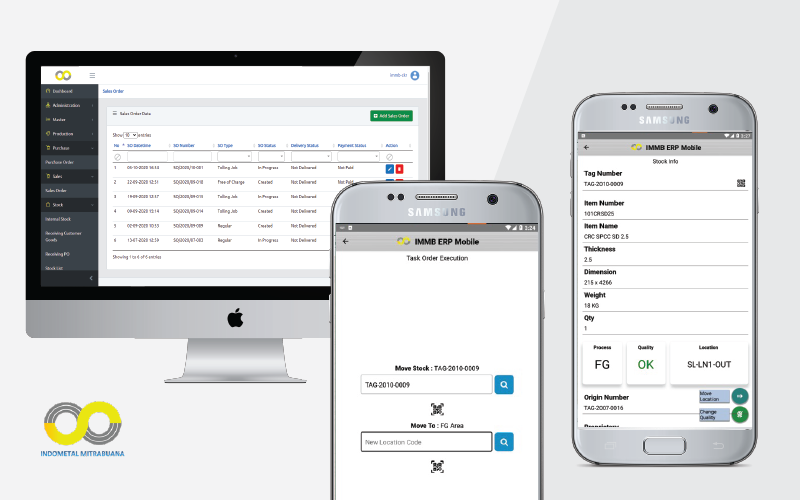 image of ​An ERP system to run steel coil cutting manufacture operational processes covering procure to pay, order to cash, automated production plan, production execution, and warehouse management with mobile app enabled to ease the field operations.