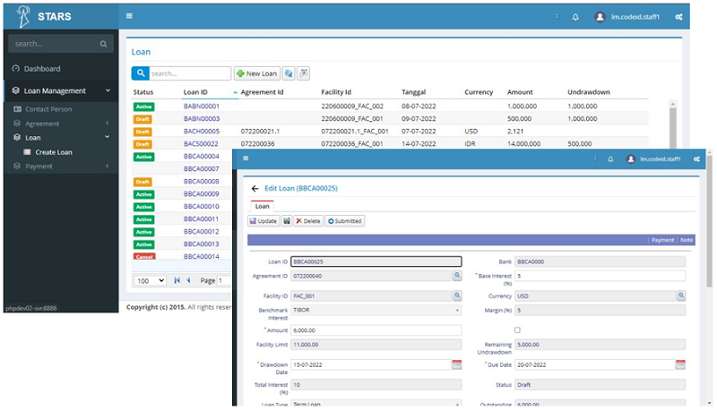 image of An application system to manage and track Loan processes from the Bank